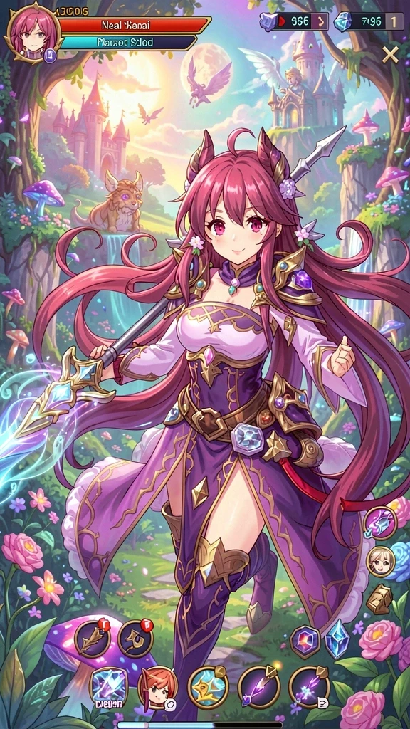 898a - Tangkapan layar menampilkan dunia fantastis yang cantik.