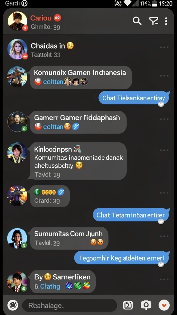 898a - Visual karakter yang unik dan menarik perhatian.