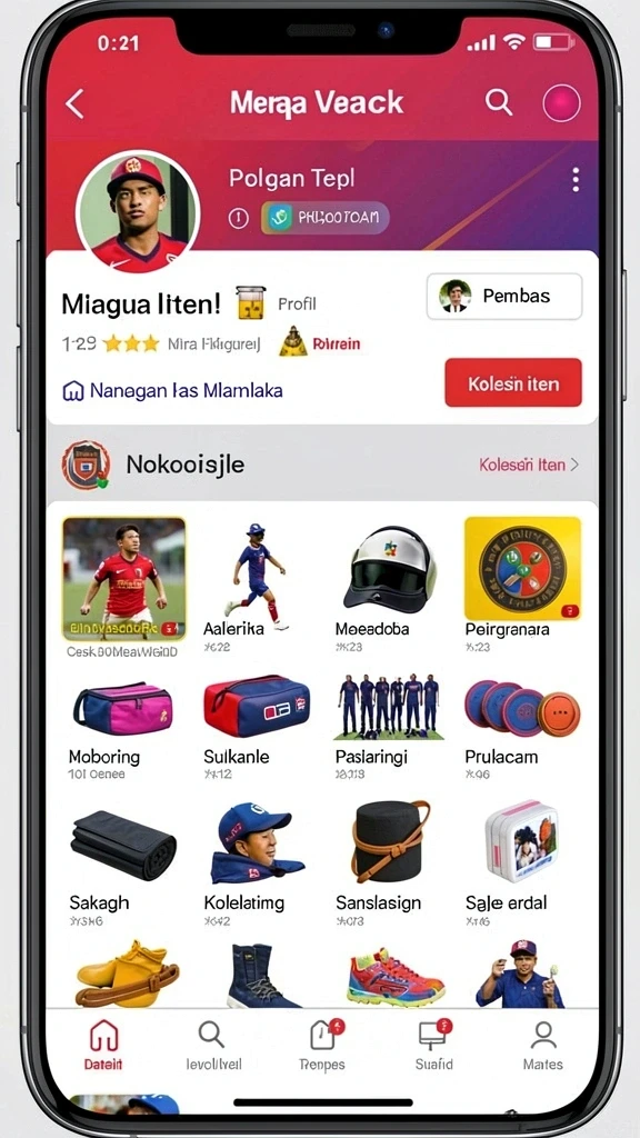 mariatogel - Tampilan antarmuka yang bersih dan menarik.