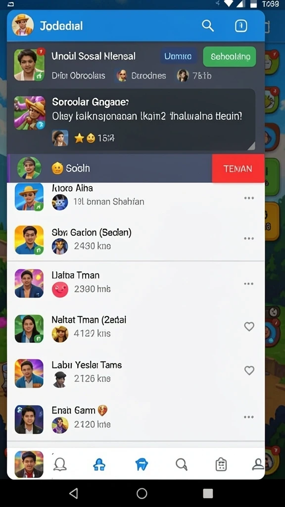 nusabet - Tampilan awal aplikasi NUSABET yang menarik.